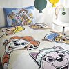 resm Taç Lisanslı Paw Patrol Cloud Tek Kişilik Pamuk Nevresim Takımı