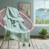 resm Taç Butik Göcek Throw Turkuaz