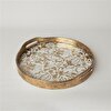 resm Linens Fleur Pvc-Cam 35 cm Dekoratif Gold