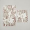 resm Linens Triza 2'li 60x100 / 50x60 cm Banyo Paspas Seti Rose