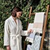 resm Linens Stripe Plaj Havlusu 90X170 cm Bej