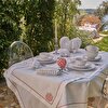 resm Linens Coral Kayık Tabak 23x11 cm Ekru