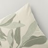 resm Linens Jedi 45x45 cm Kırlent Kılıfı Natural-Yeşil