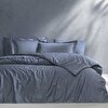 resm Linens Mix&Match Pamuk Saten King Size Nevresim Kılıfı indigo
