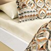 resm Linens Sc Fresnel Nevresim Takımı King Turuncu
