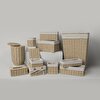 resm Linens Carry 24X14X10 cm Pecete Kutusu Naturel