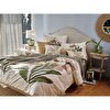 resm Linens Jedi 45x45 cm Kırlent Kılıfı Natural-Yeşil