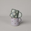 resm Linens Daisy Seramik 400 ml Kupa Yeşil