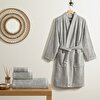 resm Linens Cozy Bambu S/M Bornoz Koyu Gri