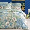 resm Linens Laima Pamuk Saten King Nevresim Takımı Mavi