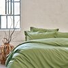 resm Linens Mix&Match Pamuk Saten 2'li Standart Yastık Kılıfı Seti Koyu Yeşil