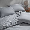 resm Linens Mix&Match Pamuk Saten Çift Kişilik Saten Nevresim Kılıfı Gri