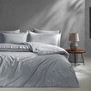 resm Linens Mix&Match Pamuk Saten Çift Kişilik Saten Nevresim Kılıfı Gri