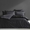 resm Linens Mix&Match Pamuk Saten Çift Kişilik Nevresim Kılıfı Siyah