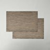 resm Linens Ortega 2'li 45x30 cm Amerikan Servisi Bej