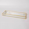 resm Linens Laveta 40x14x3,5 cm Dekoratif Tepsi Gold