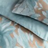 resm Linens Azure Pamuk Saten Çift Kişilik Nevresim Takımı Mavi