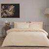 resm Linens Premium Zendea Pamuk Brode Çift Kişilik Nevresim Takımı Bej