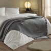 resm Linens Lunea Throw / Tv Battaniyesi Antrasit Tek Kişilik