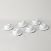 resm Linens Sally Porselen 6'lı 90 ml Kahve Fincan Seti Beyaz-Gold