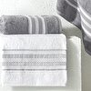 resm Taç Rope Pure Cotton Pamuk Hamam Seti Beyaz Antrasit
