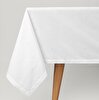 resm Linens Begonia 150x250 cm Masa Örtüsü Optik Beyaz