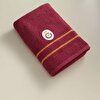 resm Taç Lisanslı Galatasaray Arma Pamuk 70x140 cm Banyo Havlusu Kırmızı