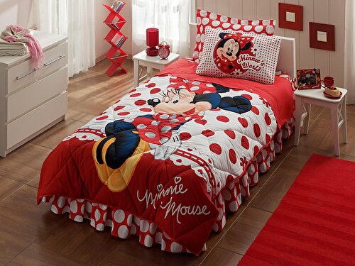 Resim Taç Disney Minnie Mouse Tek Kişilik Uyku Seti