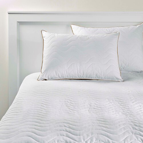 Resim Linens Fluffy Pamuk Extra King Size Yatak Alezi