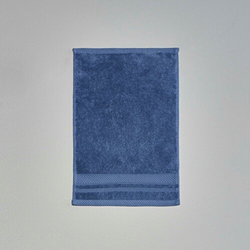 Resim Linens Soft Pamuk 30x45 cm El Havlusu Koyu Mavi