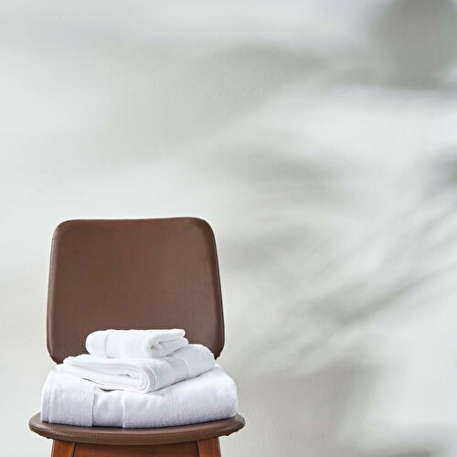 Resim Lınens Premium Banyo Havlusu Beyaz