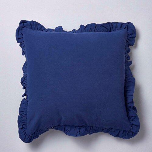 Resim Linens Basic Dekoratif Yastık Kılıfı 43x43 Cm, Mavi