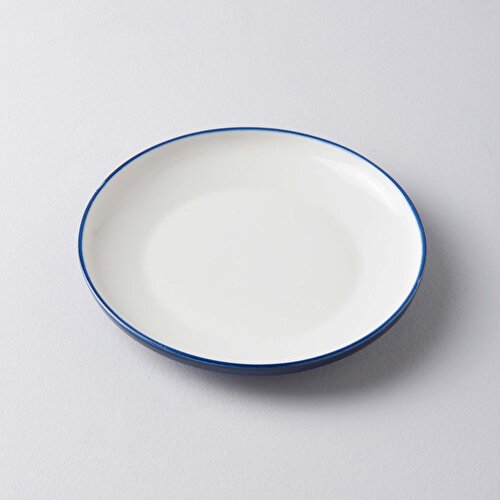 Resim Linens Zone  Porselen 21 cm Pasta Tabağı  Mavi