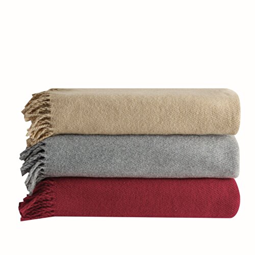 Resim Linens Remedy Akrilik Throw / TV Battaniyesi Kırmızı
