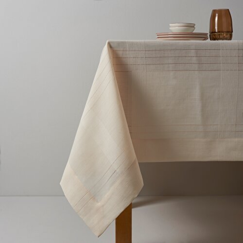 Resim Linens Basic 160x300 cm Masa Örtüsü Krem