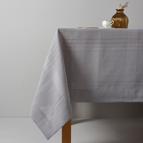 Resim Linens Basic 160x220 cm Masa Örtüsü Gri