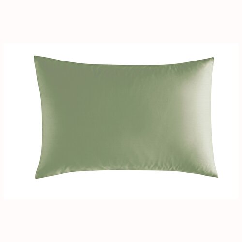 Resim Linens Mix&Match Pamuk Saten 2'li Standart Yastık Kılıfı Seti Koyu Yeşil