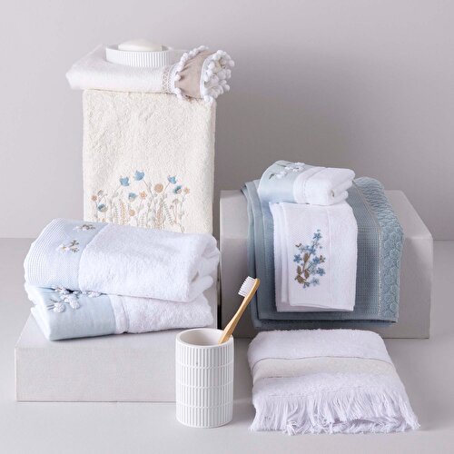 Resim Linens Alder Bambu 50x85 cm Havlu Beyaz