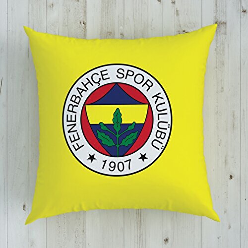 Resim Fenerbahçe 1907 Logo Pamuk Lisanslı Kırlent