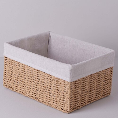 Resim Linens Carry 34x25x18 cm Sepet Naturel
