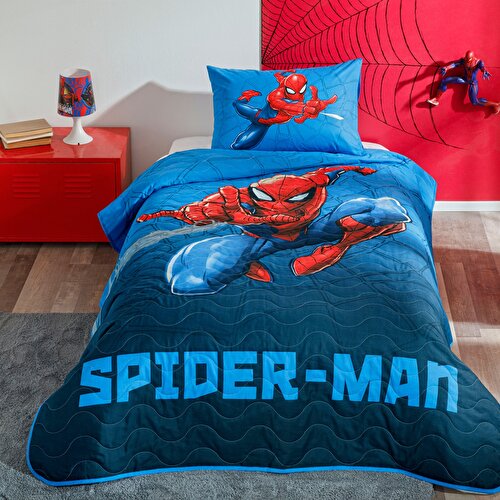 Resim Lisanslı Spiderman Focus CPP Tek Kişilik Yatak Örtüsü