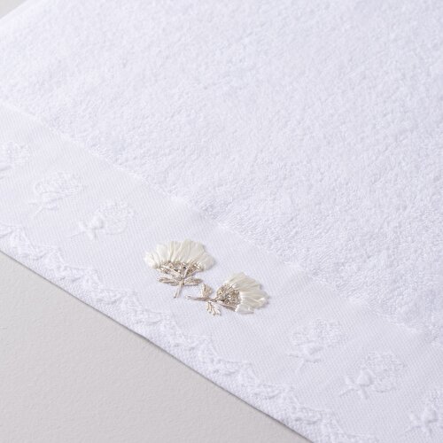 Resim Linens Frea Bambu 50X85 cm Yüz Havlusu Beyaz