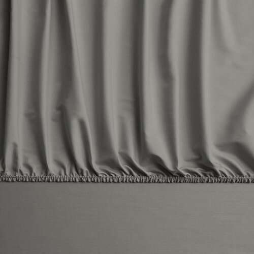 Resim Linens Mix&Match Pamuk Saten Tek Kişilik Lastikli Çarşaf Vizon