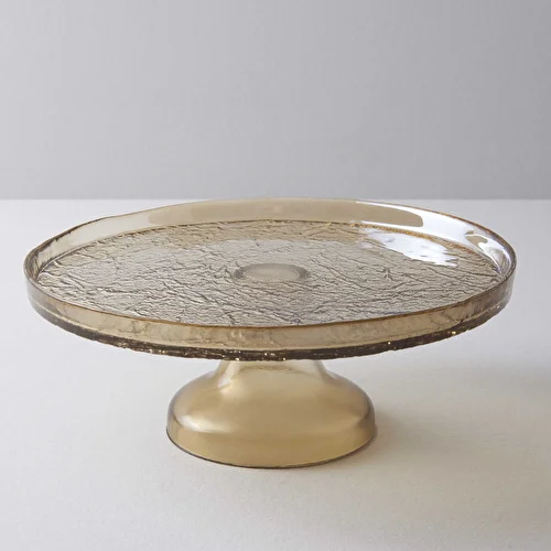Resim Linens Gleam 25 cm Ayaklı Servis Amber