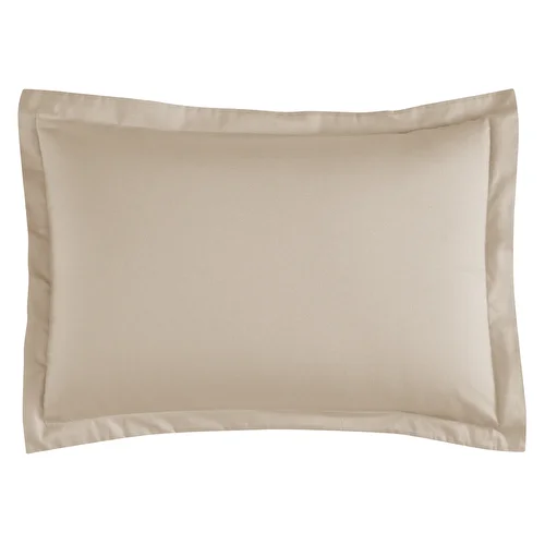Resim Linens Mix&Match Pamuk Saten 2'li Volanlı Yastık Kılıfı Seti Camel