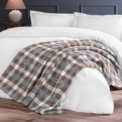 Resim Detayları Göster Linens Gustav Throw / TV Battaniyesi Gri