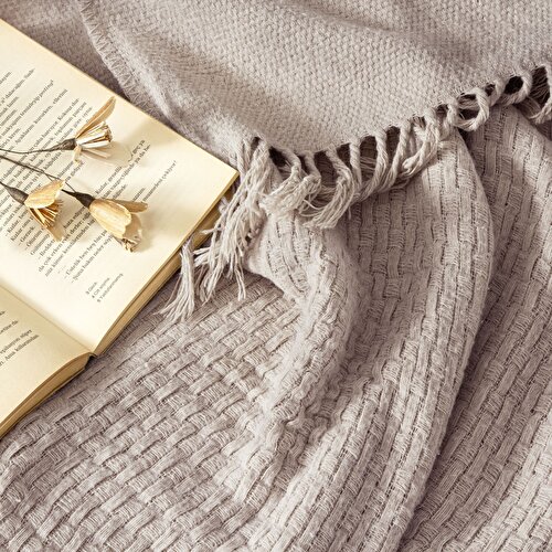 Resim Linens Bliss Throw / TV Battaniyesi Taş