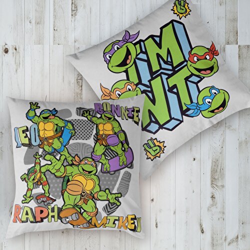 Resim Lisanslı Ninja Gray Pamuk 40x40 Kırlent