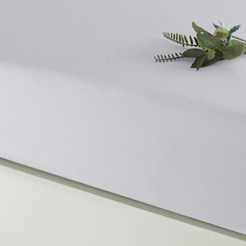 Resim Linens Mix&Match Pamuk Saten Tek Kişilik Lastikli Çarşaf Gri