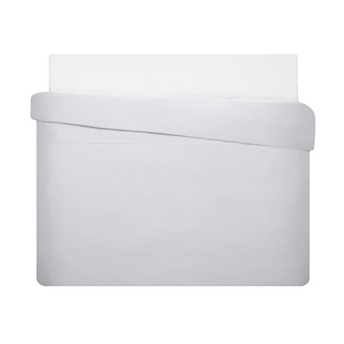Resim Linens Mix&Match Pamuk Saten Tek Kişilik Saten Nevresim Kılıfı Gri